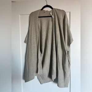 Beige Lululemon short-sleeve cardigan